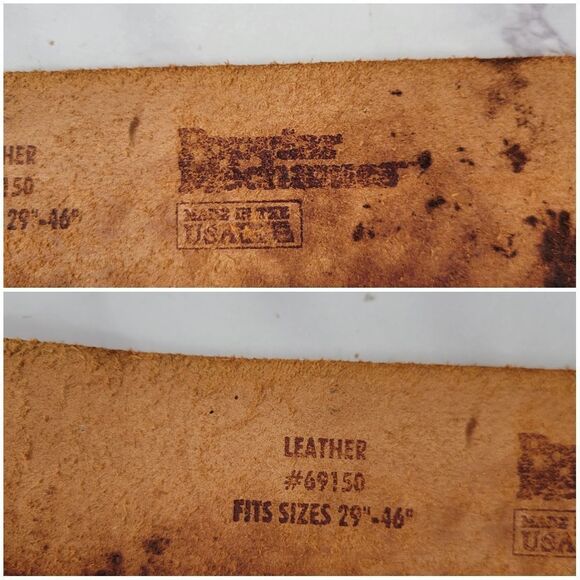 Vintage Tan Leather Tribal Western Wide Belt Native American Inspired main image 2